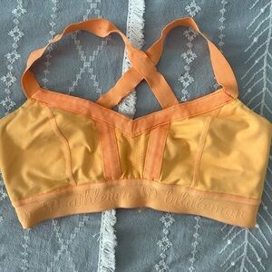 lululemon athletica Orange Sports Bra with Cross-Back Design